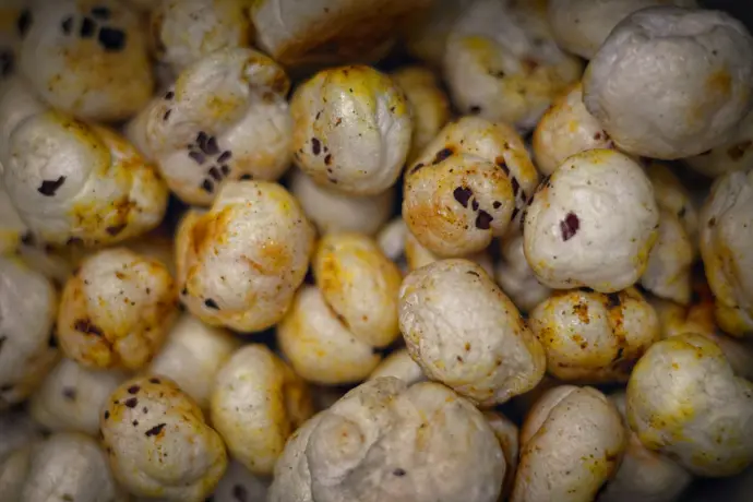 a close up of some kind of food